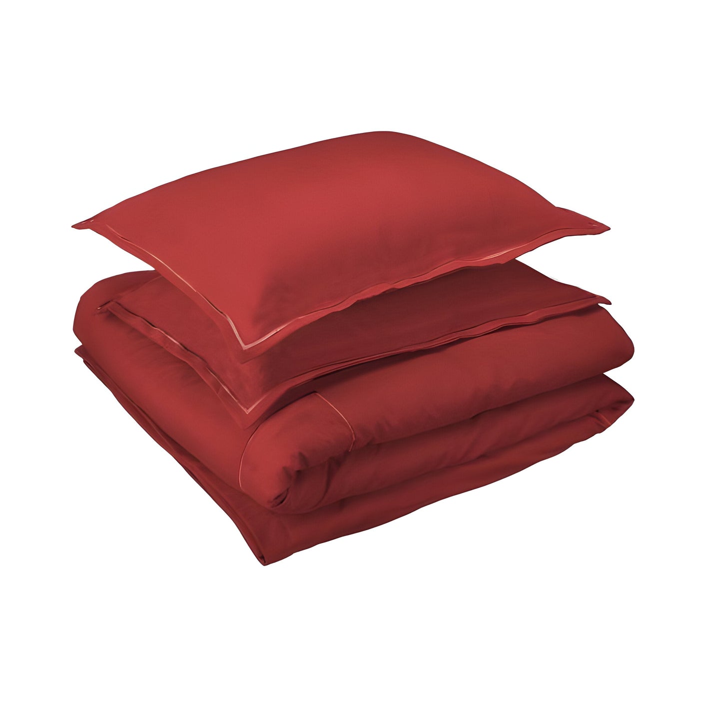 400TC Cotton Luxurious Single Embroidery Sateen Solid Duvet Cover Set