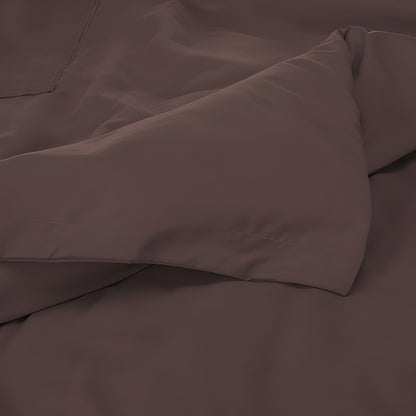 400TC Cotton Luxurious Single Embroidery Sateen Solid Duvet Cover Set