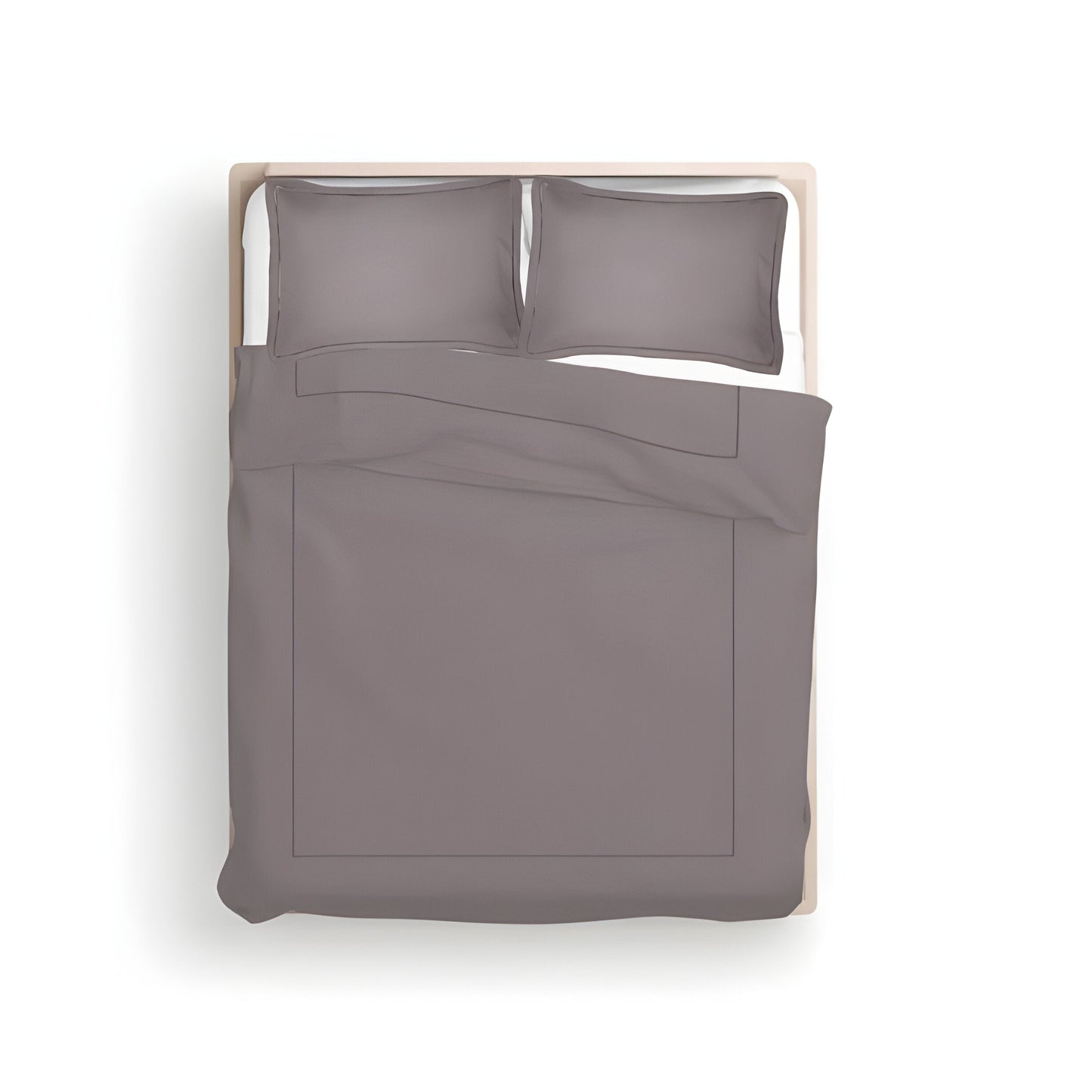 400TC Cotton Luxurious Single Embroidery Sateen Solid Duvet Cover Set
