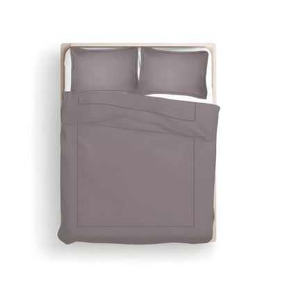 400TC Cotton Luxurious Single Embroidery Sateen Solid Duvet Cover Set