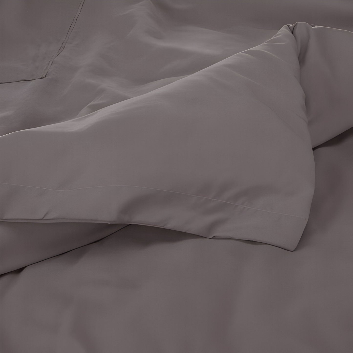 400TC Cotton Luxurious Single Embroidery Sateen Solid Duvet Cover Set