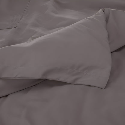 400TC Cotton Luxurious Single Embroidery Sateen Solid Duvet Cover Set