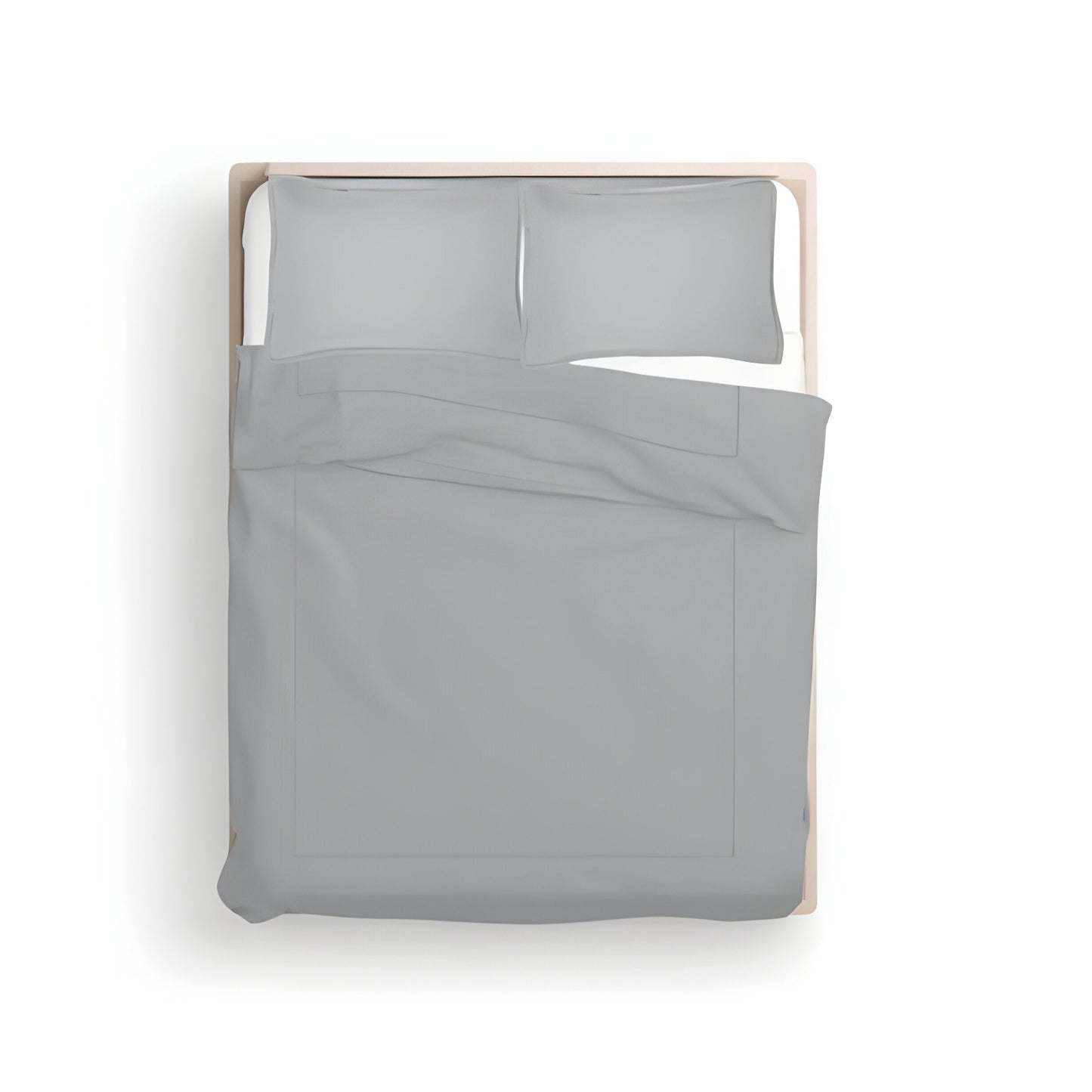 400TC Cotton Luxurious Single Embroidery Sateen Solid Duvet Cover Set