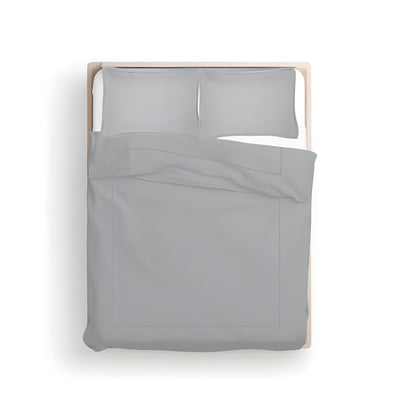 400TC Cotton Luxurious Single Embroidery Sateen Solid Duvet Cover Set
