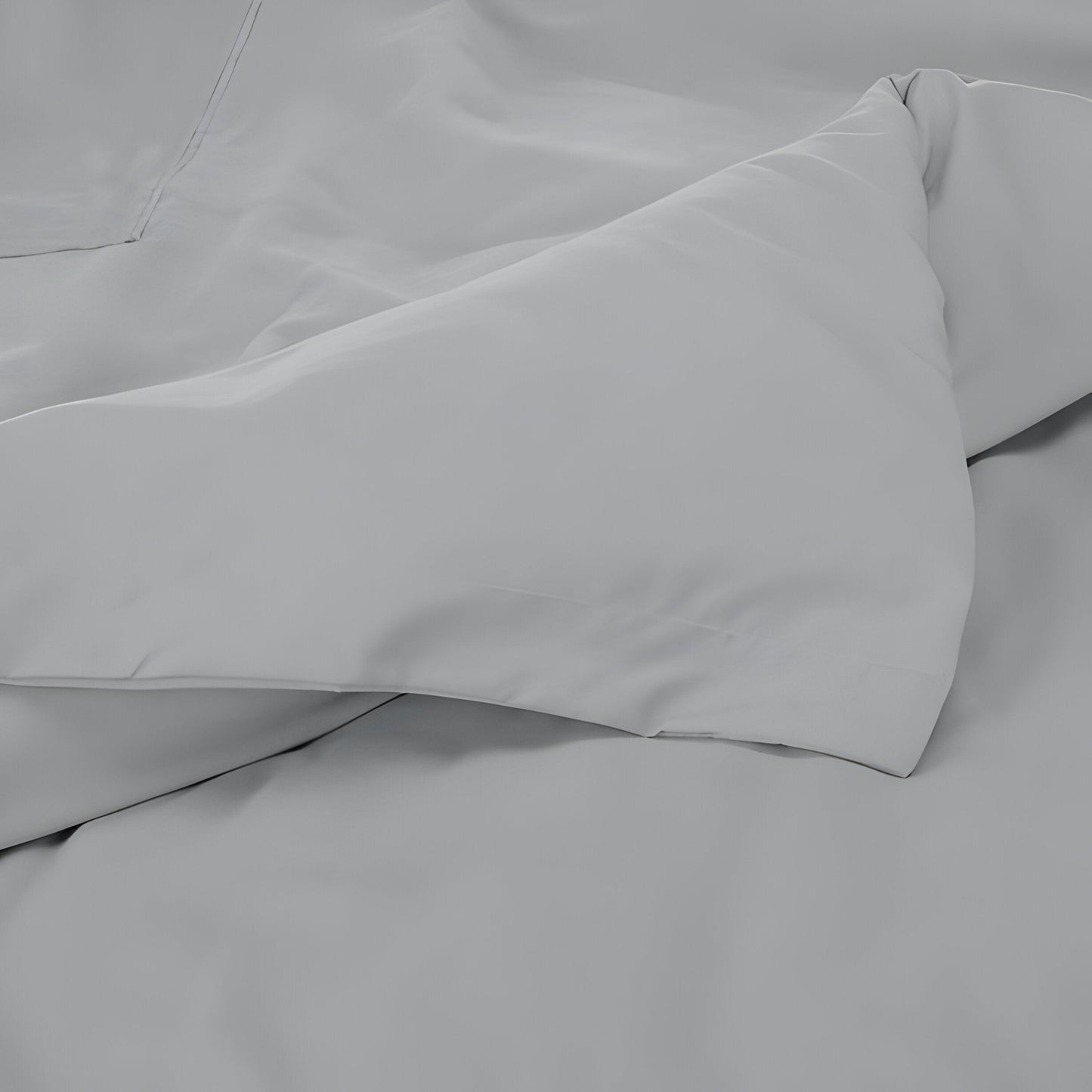 400TC Cotton Luxurious Single Embroidery Sateen Solid Duvet Cover Set
