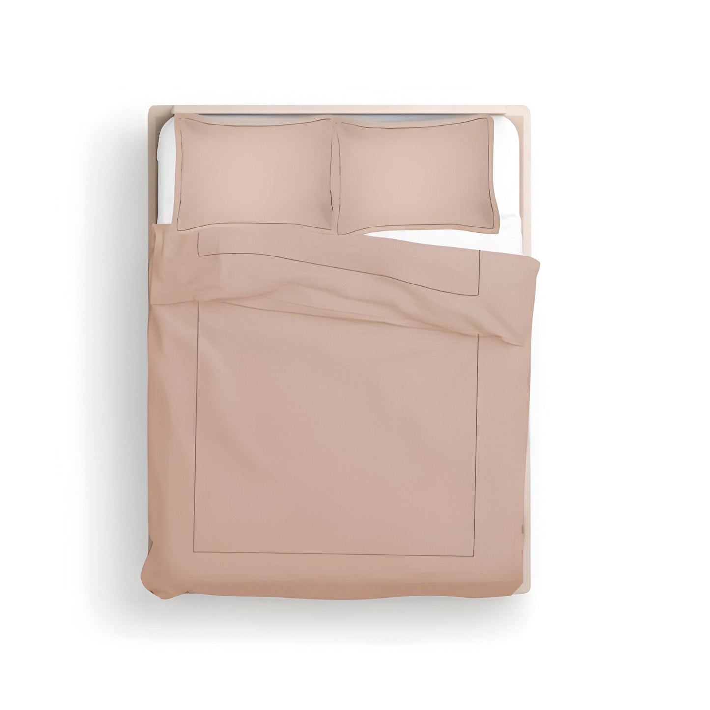 400TC Cotton Luxurious Single Embroidery Sateen Solid Duvet Cover Set